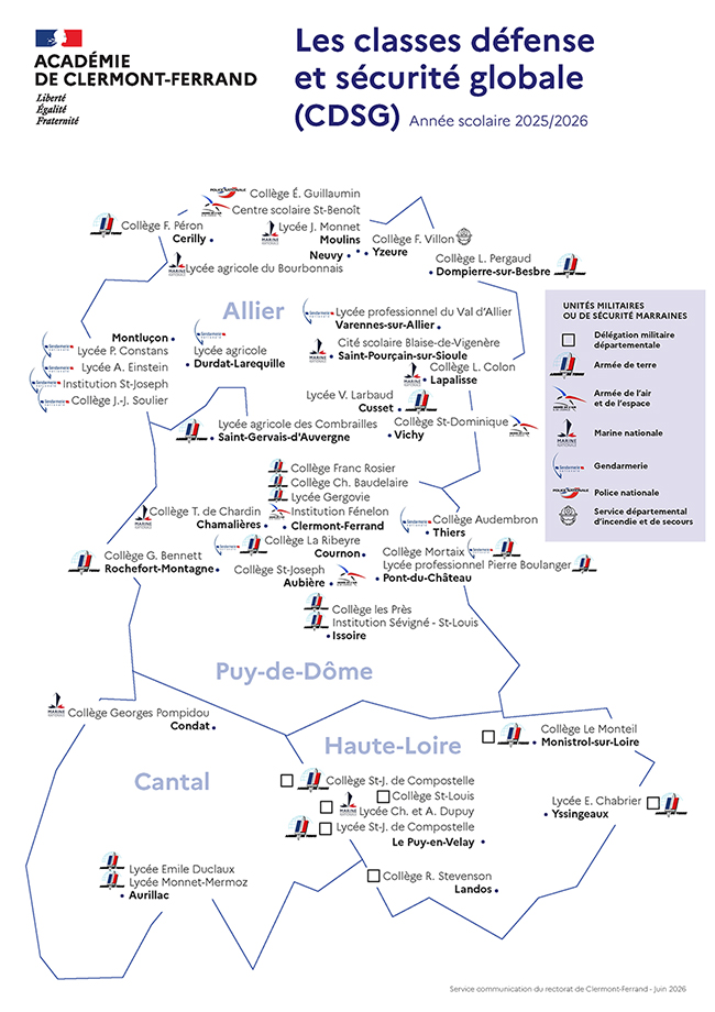 Carte des CDSG