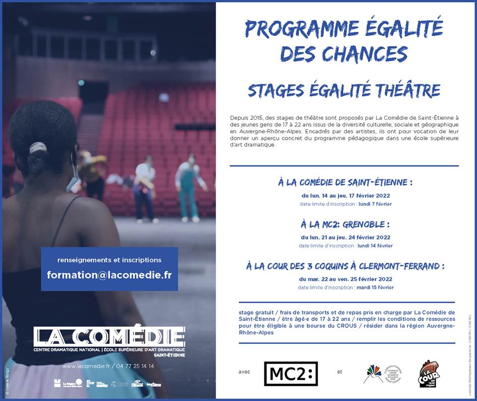 Programme égalité des chances - stage égalité théâtre