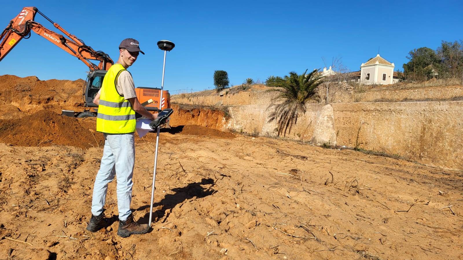 Bruno sur un chantier à Valence