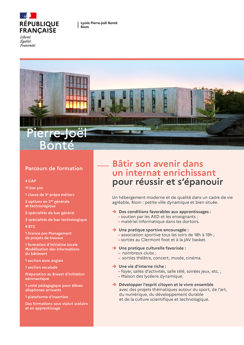 image flyer IEX PJB - Riom