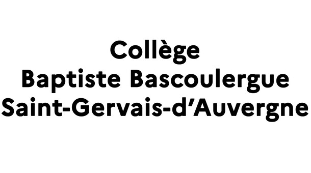 collège Baptiste Bascoulergue Saint-Gervais-d’Auvergne