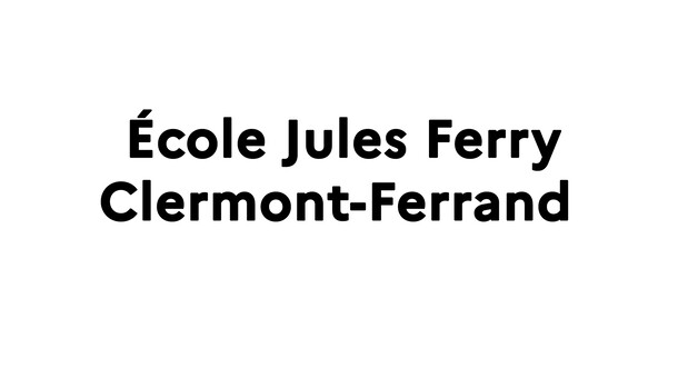 Ecole Jules Ferry Clermont-Ferrand