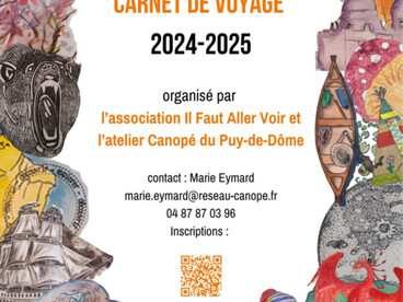 Affiche concours scolaire carnet de voyage 2024-25